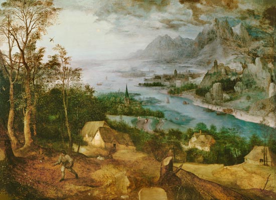 Flusslandschaft mit einem Sämann von Pieter Bruegel d. Ä.