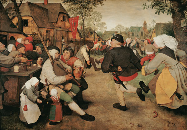 Bauerntanz. von Pieter Brueghel d. Ä.