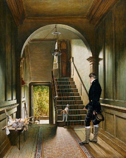 Die Treppe in Londoner Residenz des Künstlers