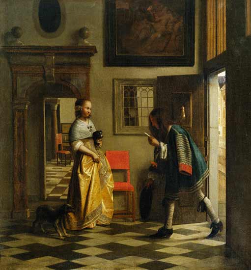 The Messenger von Pieter de Hooch