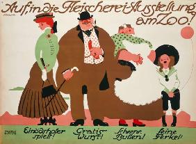 Auf in die Fleischerei-Ausstellung am Zoo, von Paul Scheurich