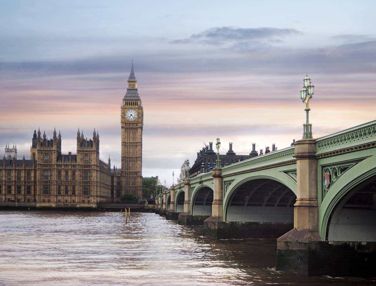 London Bridge mit Big Ben von Regina Porip