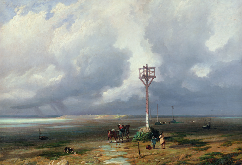 The Passage du Gois at Noirmoutier von Prosper Barbot