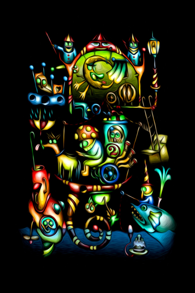 A mushroom cabbie, at sea - No. 3 von Rafal Kulik