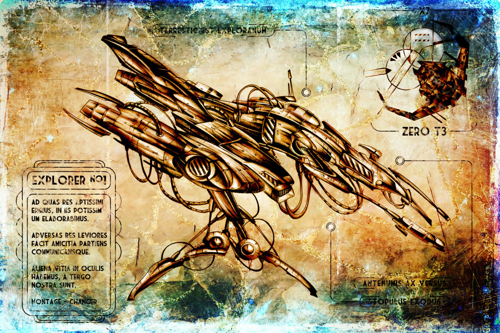 Spaceship Explorer 1 von Rafal Kulik