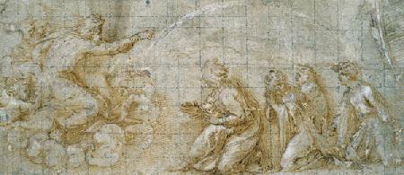 Gottvater zeigt Noah den Regenbogen