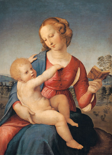 Maria mit dem Christuskind (Madonna Colonna) von Raffael - Raffaello Santi