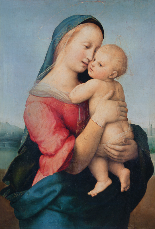 Raffael, Tempi Madonna / Paint./c.1507 von Raffael - Raffaello Santi