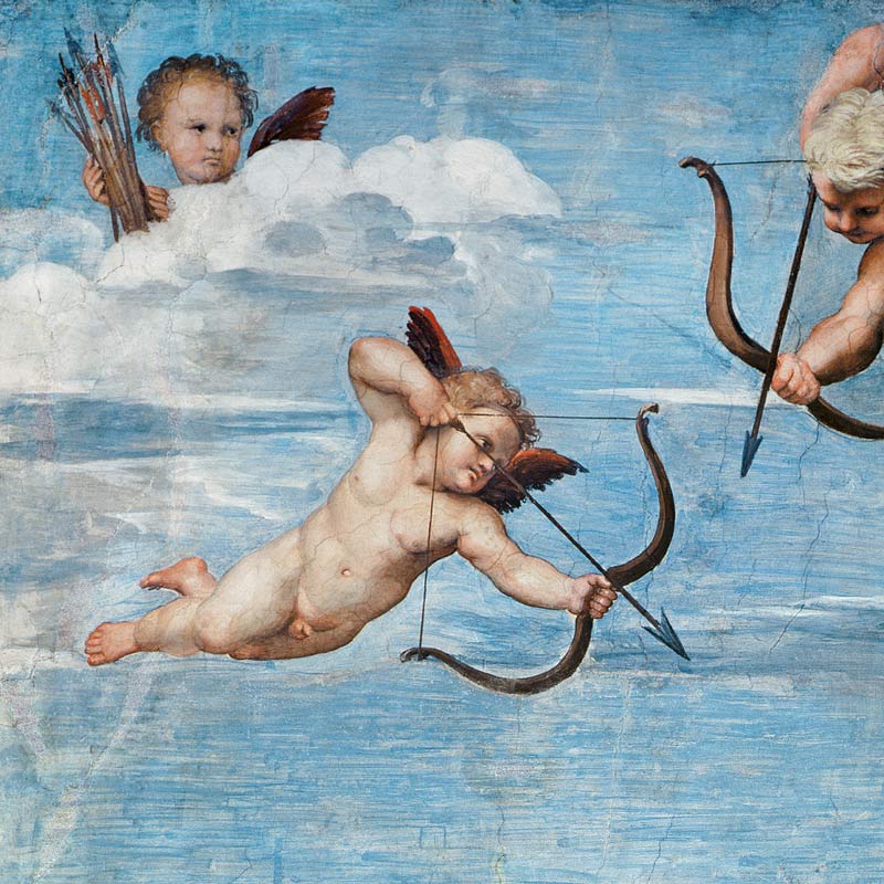 The Triumph of Galatea, 1512-14 (detail of 56473) von Raffael - Raffaello Santi