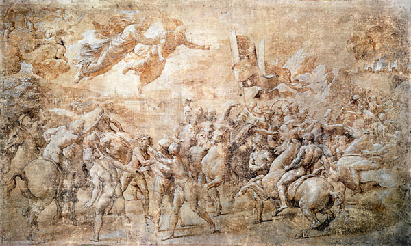 Apparition of St. Peter and St. Paul von Raffael - Raffaello Santi