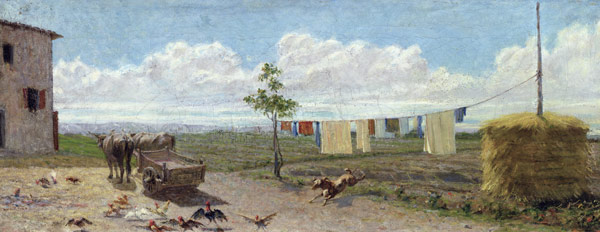 The Farmyard von Raffaello Sernesi
