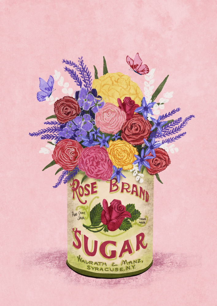 Flowers In a vintage Can von Raissa Oltmanns