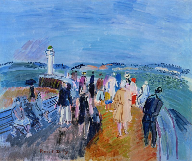 The jetty of Honfleur von Raoul Dufy