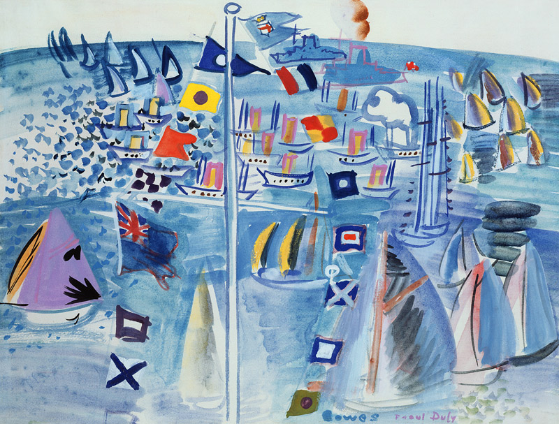 The Regatta at Cowes von Raoul Dufy