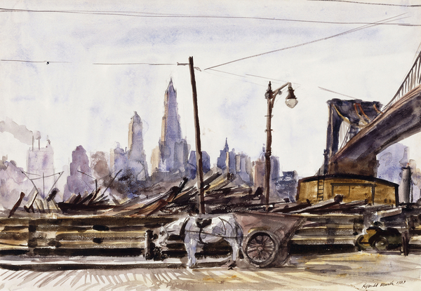 Brooklyn Bridge von Reginald Marsh