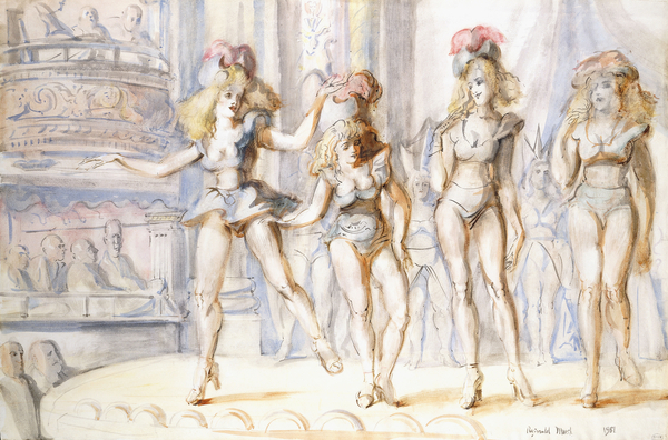 Burlesque with Four Figures von Reginald Marsh