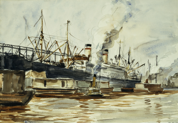 Dock Scene von Reginald Marsh