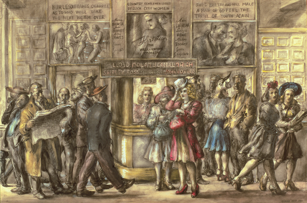 Harris Theatre, New York von Reginald Marsh