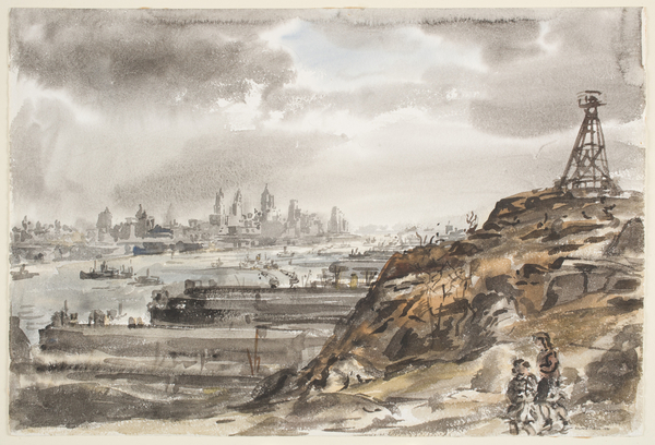 New York from Weehawken von Reginald Marsh