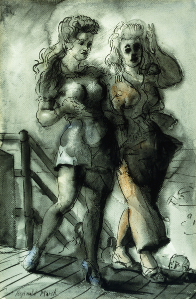 Boardwalk Beauties von Reginald Marsh