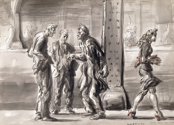 Under the El von Reginald Marsh