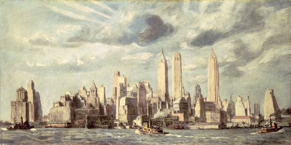Lower Manhattan von Reginald Marsh