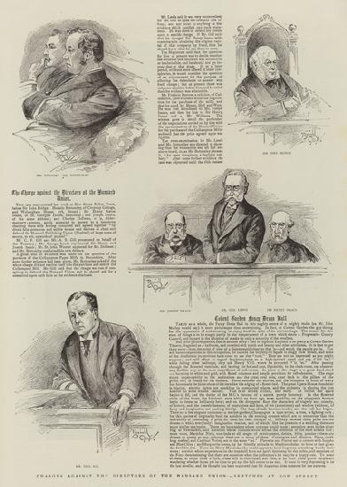 Charges against the Directors of the Hansard Union, Sketches at Bow Street