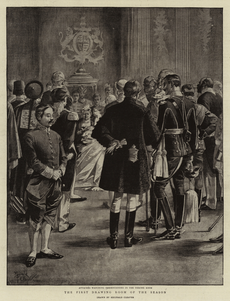 The First Drawing Room of the Season von Reginald Thomas Cleaver