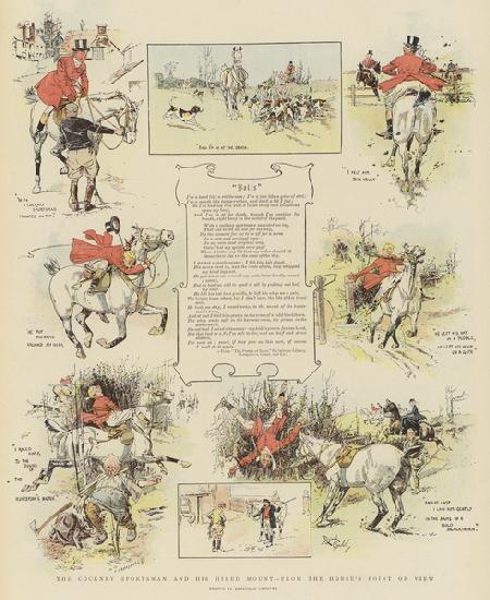 The Cockney Sportsman and his Hired Mount, from the Horses Point of View