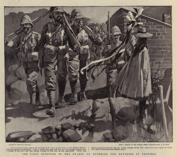 The First Greeting to the Guards on entering the Environs of Pretoria von Reginald Thomas Cleaver