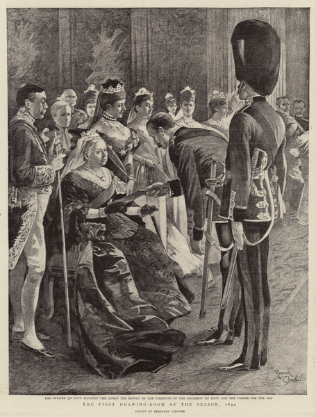 The First Drawing-Room of the Season von Reginald Thomas Cleaver