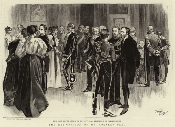 The Resignation of Mr Speaker Peel von Reginald Thomas Cleaver