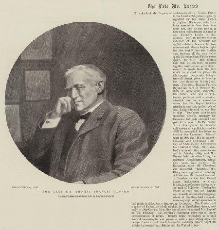 The Late Mr Thomas Francis Bayard