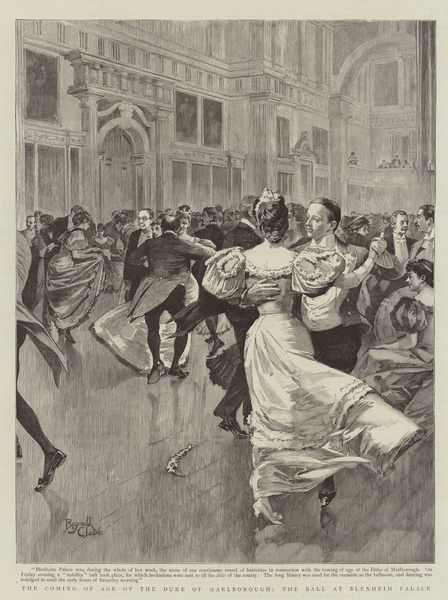 The Coming of Age of the Duke of Marlborough, the Ball at Blenheim Palace von Reginald Thomas Cleaver