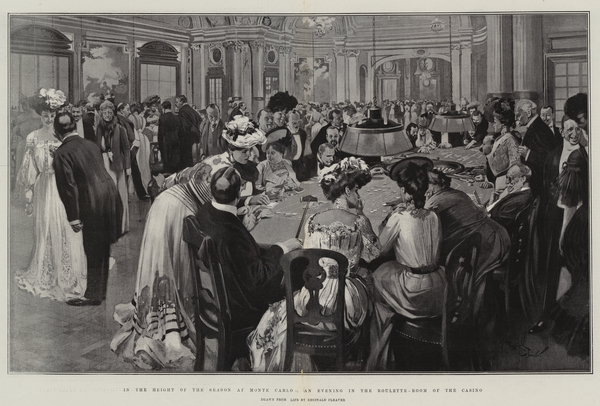 In the Height of the Season at Monte Carlo, an Evening in the Roulette-Room of the Casino von Reginald Thomas Cleaver