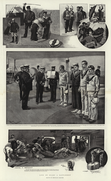 Life on Board a Battleship von Reginald Thomas Cleaver