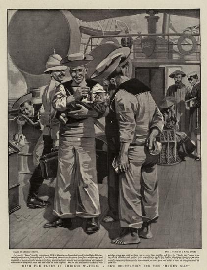 With the Fleet in Chinese Waters, A New Occupation for the Handy Man