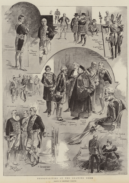 Personalities at the Drawing Room von Reginald Thomas Cleaver