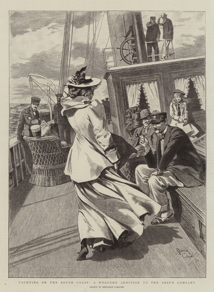 Yachting on the South Coast, a Welcome Addition to the Ships Company von Reginald Thomas Cleaver