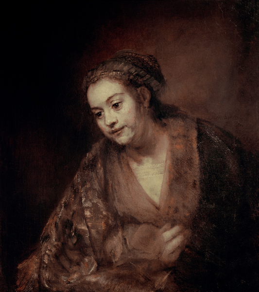 Rembrandt, Halbfigur einer Frau von Rembrandt van Rijn