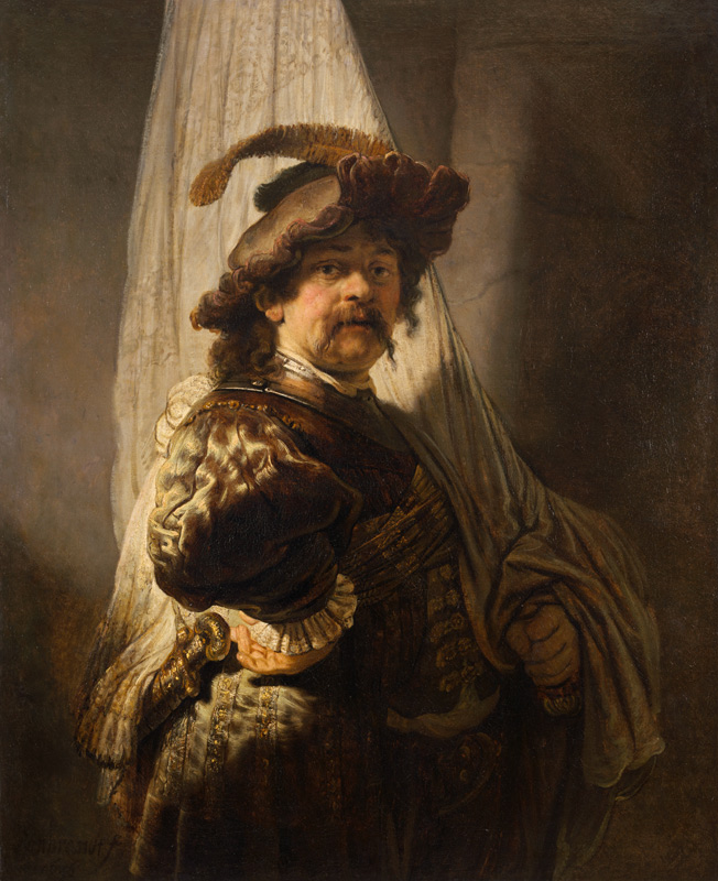 The Standard-Bearer (Der Fahnenträger) von Rembrandt van Rijn