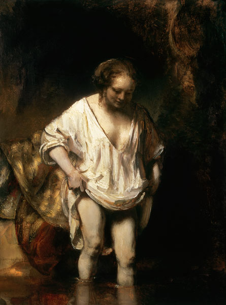 Die Frau im Bad von Rembrandt van Rijn