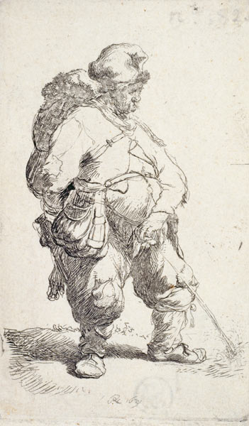 Der pissende Mann von Rembrandt van Rijn