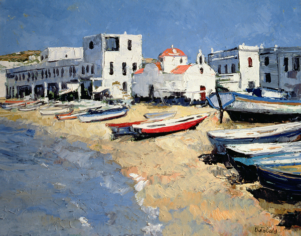 The Church of Mykonos von Renee Theobald