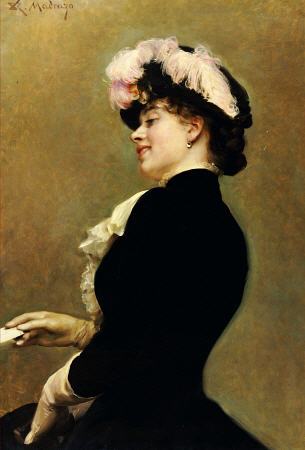 An Elegant Beauty von Ricardo de Madrazo y Garreta