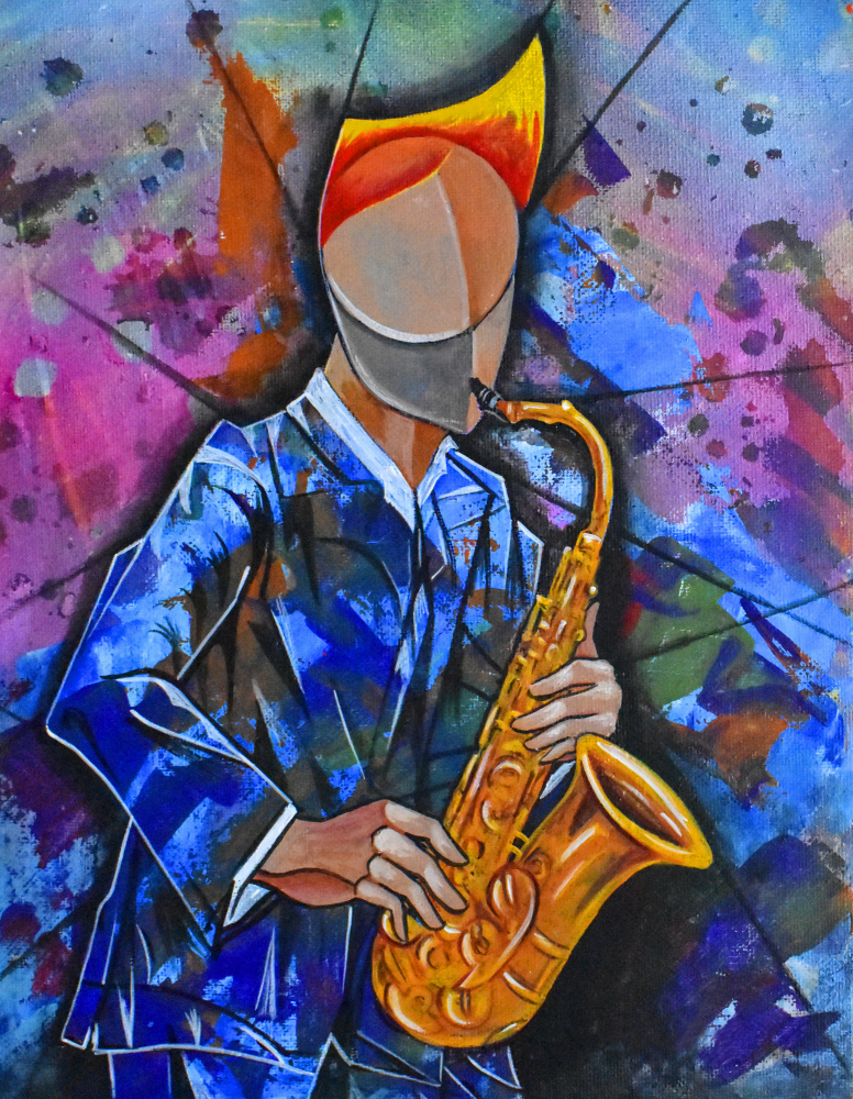 Jazz sax man von Ricardo Maya