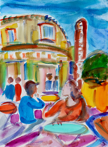 Cafe in the Castro, San Francisco von Richard Fox
