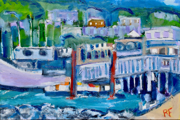 Gangway and Boat, Tiburon von Richard Fox