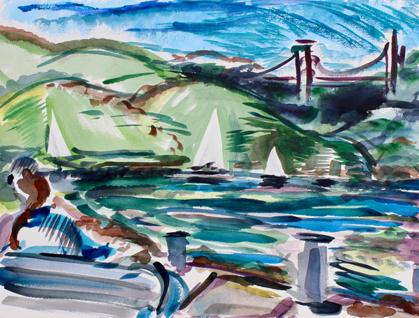 Sailboats, Tiburon von Richard Fox