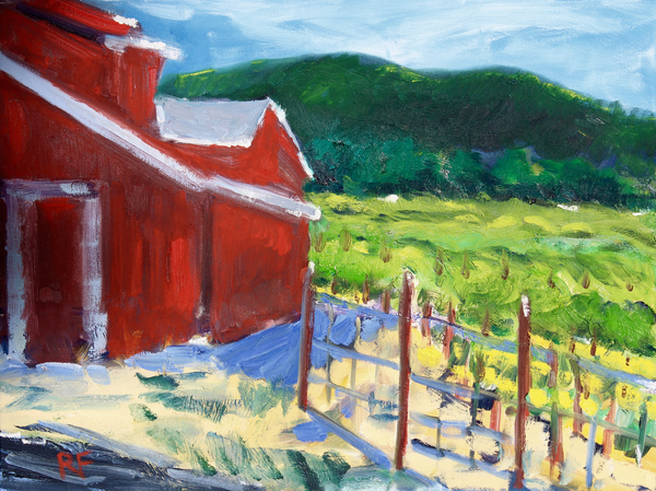 The Red Barn, Napa von Richard Fox